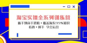 淘宝实操全系列训练营 新手到高手进阶·覆盖·99%知识 看透·对手 学会运营-墨痕微课