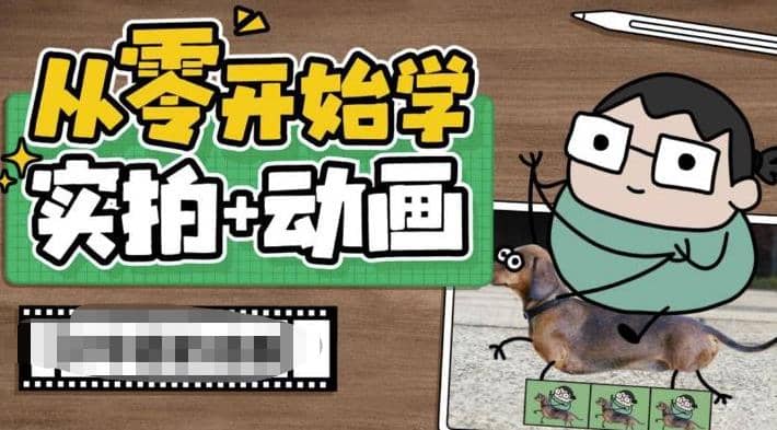 从零开始学实拍加动画,实拍加动画创意教程(49节视频课)-墨痕微课