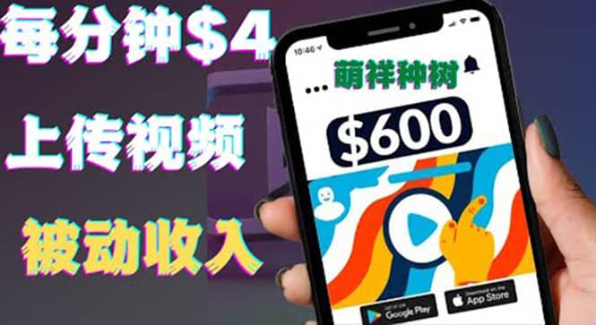 只需要上传视频然后每分钟赚4美元项目：详细操作步骤，新手也可操作-墨痕微课