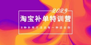 2023最新淘宝补单特训营,8种补单方法总有一种适合你-墨痕微课
