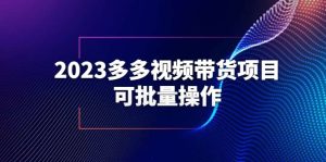 2023多多视频带货项目，可批量操作【保姆级教学】-墨痕微课