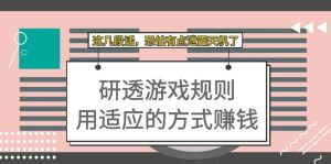 某付费文章：研透游戏规则 用适应的方式赚钱，这几段话 恐怕有点泄露天机了-墨痕微课