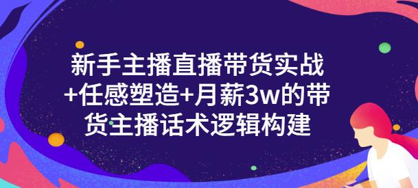 新手主播直播带货实战 信任感塑造 月薪3w的带货主播话术逻辑构建-墨痕微课