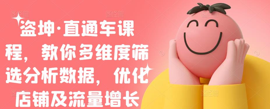 盗坤·直通车课程,教你多维度筛选分析数据,优化店铺及流量增长-墨痕微课