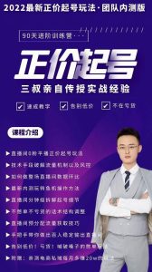 三叔-2022最新正价起号玩法,3小时干货内容,团队内测版-墨痕微课