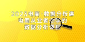 2023电商·数据分析课,电商·从业者必学的数据分析课程(42节课)-墨痕微课