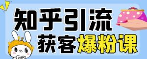 2022船长知乎引流 无脑爆粉技术:每一篇都是爆款,不吹牛,引流效果杠杠的-墨痕微课