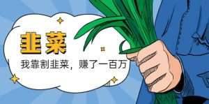 我靠割韭菜 赚了一百万-墨痕微课