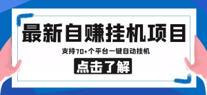 【低保项目】最新自赚安卓手机阅读挂机项目,支持70 个平台 一键自动挂机-墨痕微课
