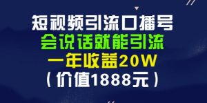 安妈·短视频引流口播号,会说话就能引流,一年收益20W(价值1888元)-墨痕微课