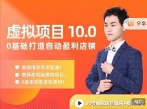 陆明明·虚拟项目特训班10.0,0基础打造自动盈利店铺 价值1580元-墨痕微课