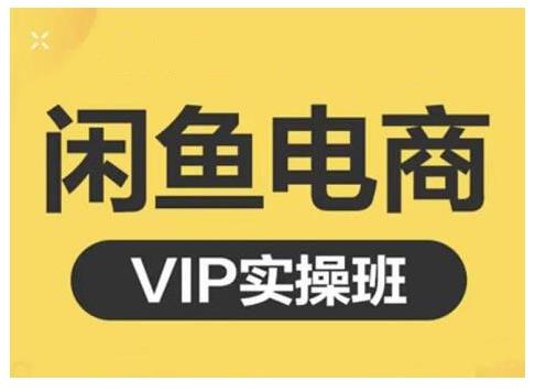 闲鱼电商零基础入门到进阶VIP实战课程,帮助你掌握闲鱼电商所需的各项技能-墨痕微课
