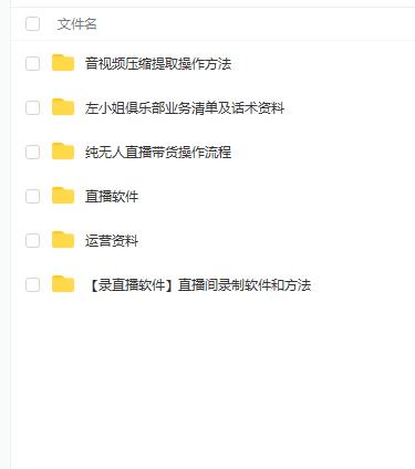 左小姐-直播带货俱乐部十三行、无人直播，全套教程附：工具、文档、话术资料-墨痕微课