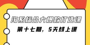 淘系标品大爆款打造课-第十七期,5天线上课-墨痕微课