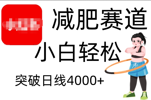 小红书减肥赛道,小白轻松日利润4000+-墨痕微课