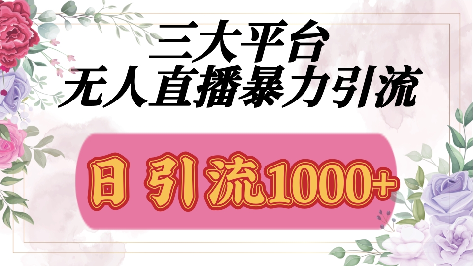 抖音，快手，视频号全平台通用，无人直播引流法，利用图片,模板,整套话术挂机全天支持矩阵操作，无限设备多开，超暴力引流，1000+高质量精准创业粉-墨痕微课