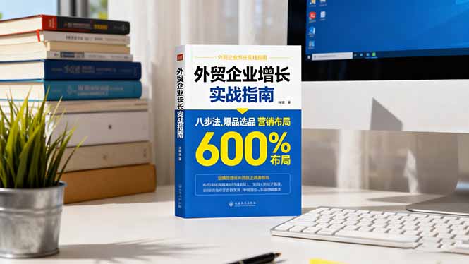 外贸企业增长实战指南,八步法、爆品选品、营销布局,业绩增长300%-墨痕微课