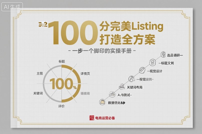 100分完美Listing打造全方案,想要完美listing必须是需要一步一个脚印的-墨痕微课