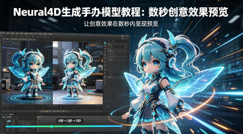 Neural4D生成手办模型教程，让创意效果在数秒内呈现预览-墨痕微课