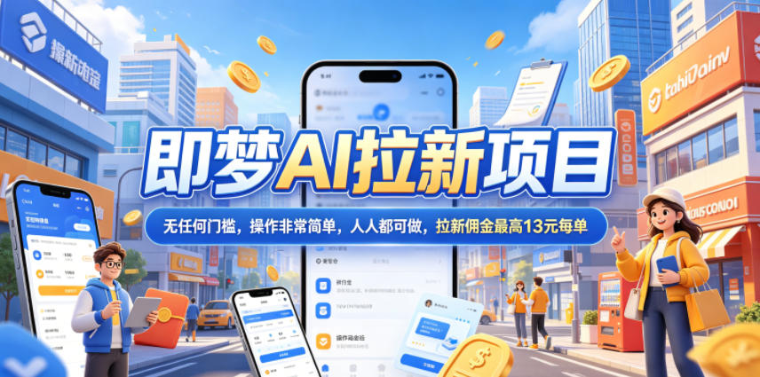 2026年即梦AI拉新项目最新玩法,无任何门槛,操作非常简单,人人都可做,拉新佣金最高13米每单(更新08月07日)-墨痕微课