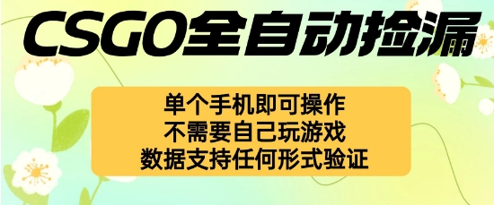 自动挂G捡漏,不用自己挂G不用玩游戏,一个手机即可操作,新手小白轻松月入1W+【揭秘】-墨痕微课