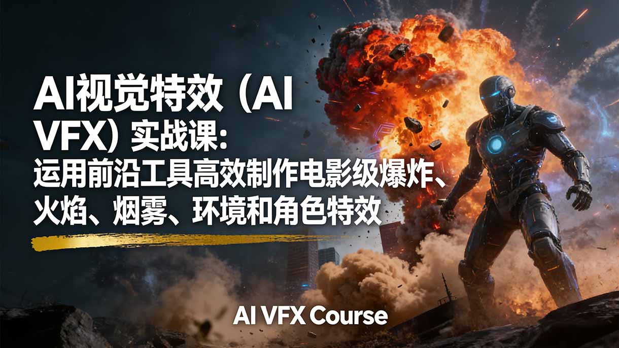 AI视觉特效(AI VFX-墨痕微课