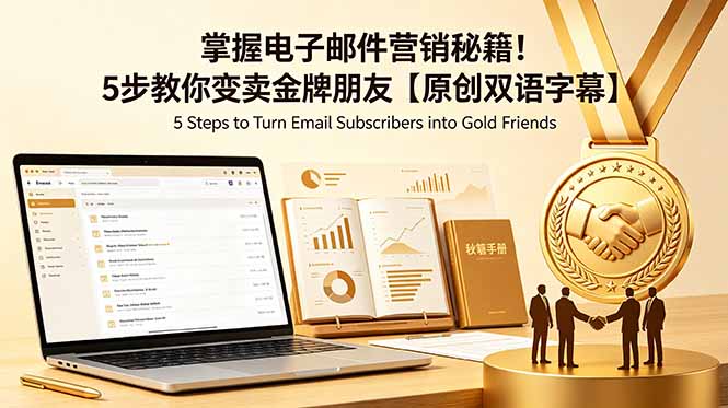 掌握电子邮件营销秘籍！5步教你变卖金牌朋友【原创双语字幕】-墨痕微课
