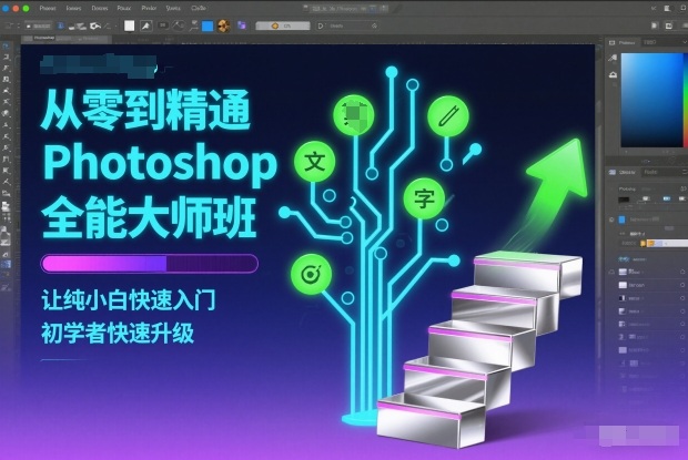 从零到精通Photoshop全能大师班,让纯小白快速入门,初学者快速升级-墨痕微课