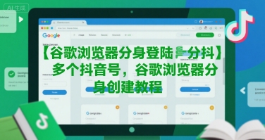 谷歌浏览器分身登陆多个抖音号，谷歌浏览器分身创建教程-墨痕微课