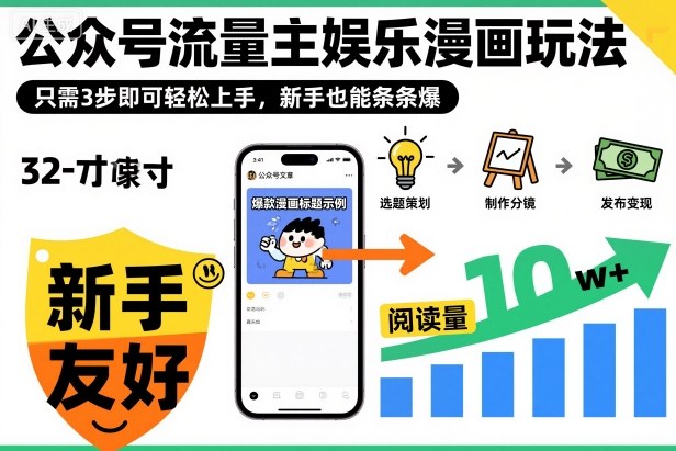 ‍‬⁢‍⁡‍‍⁡​⁣⁤‍‬⁡⁣⁢​⁣‍⁣‌‌⁢​⁡⁡‌​⁢⁣⁢​⁢‌​⁣‬​⁣‬‬⁣⁢​⁢⁣公众号流量主娱乐漫画玩法，只需3步即可轻松上手，新手也能条条爆-墨痕微课