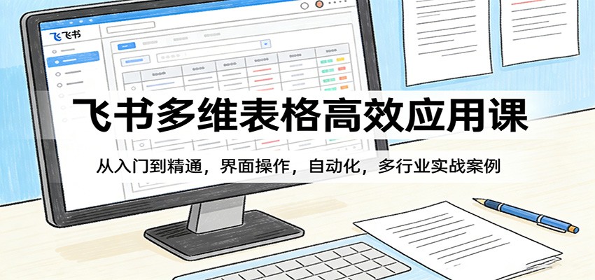 飞书多维表格高效应用课：从入门到精通，界面操作，自动化，多行业实战案例-墨痕微课