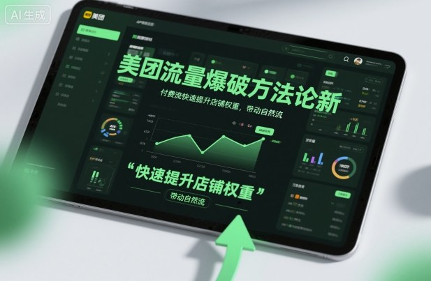 美团流量爆破方法论,付费流快速提升店铺权重,带动自然流-墨痕微课