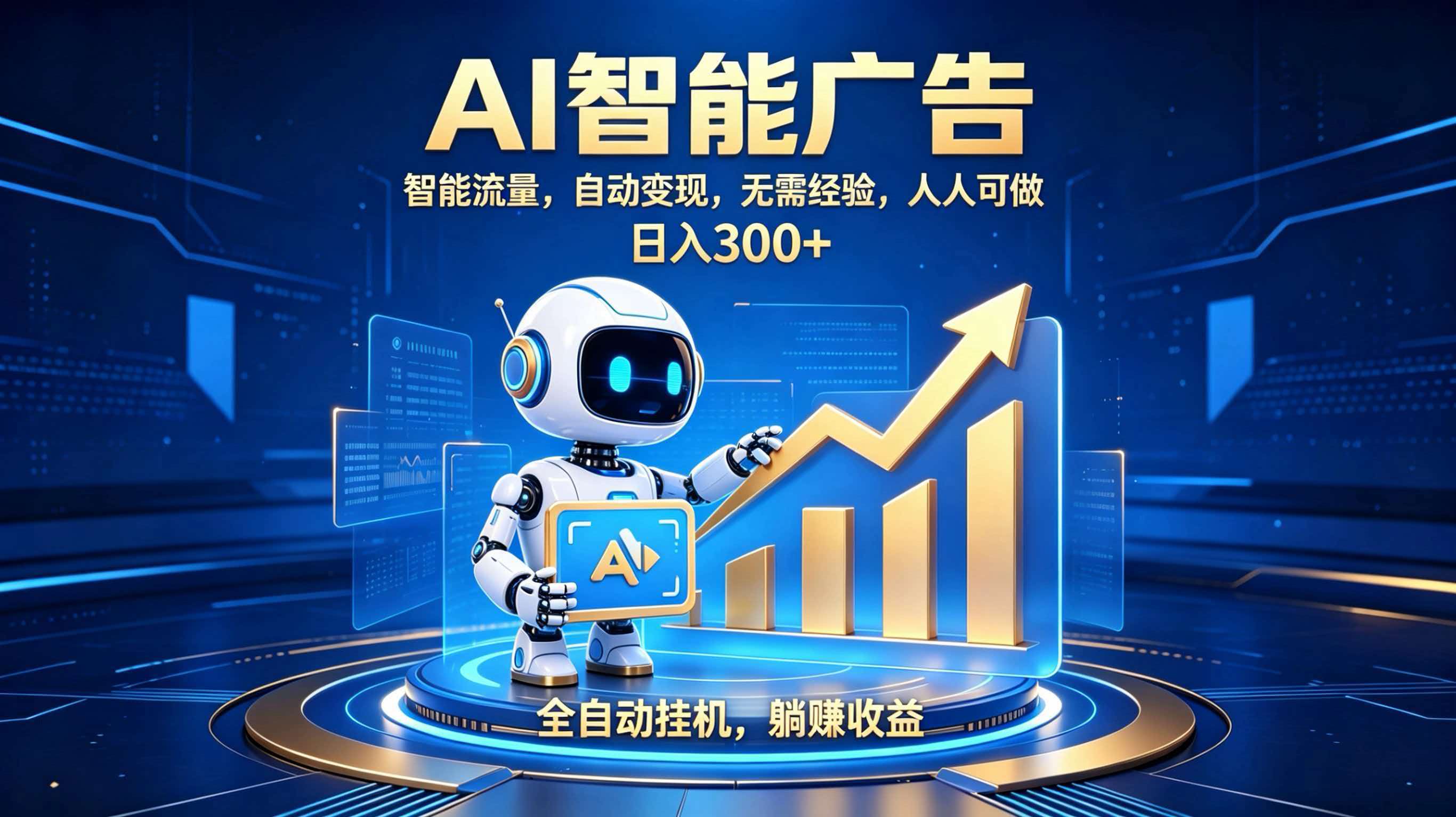 轻资产新赛道,全自动AI广告,打造持续收益-墨痕微课