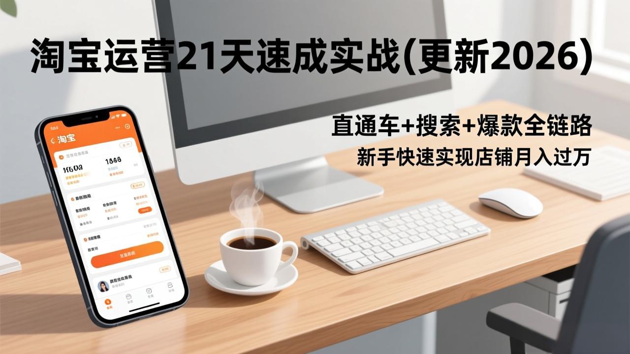 淘宝运营21天速成实战(更新3月-墨痕微课