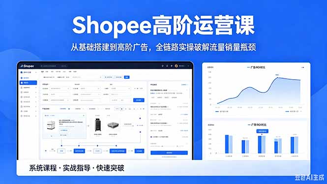 Shopee高阶运营课-2026年5月更新,从基础搭建到高阶广告,全链路实操破解流量销量瓶颈-墨痕微课