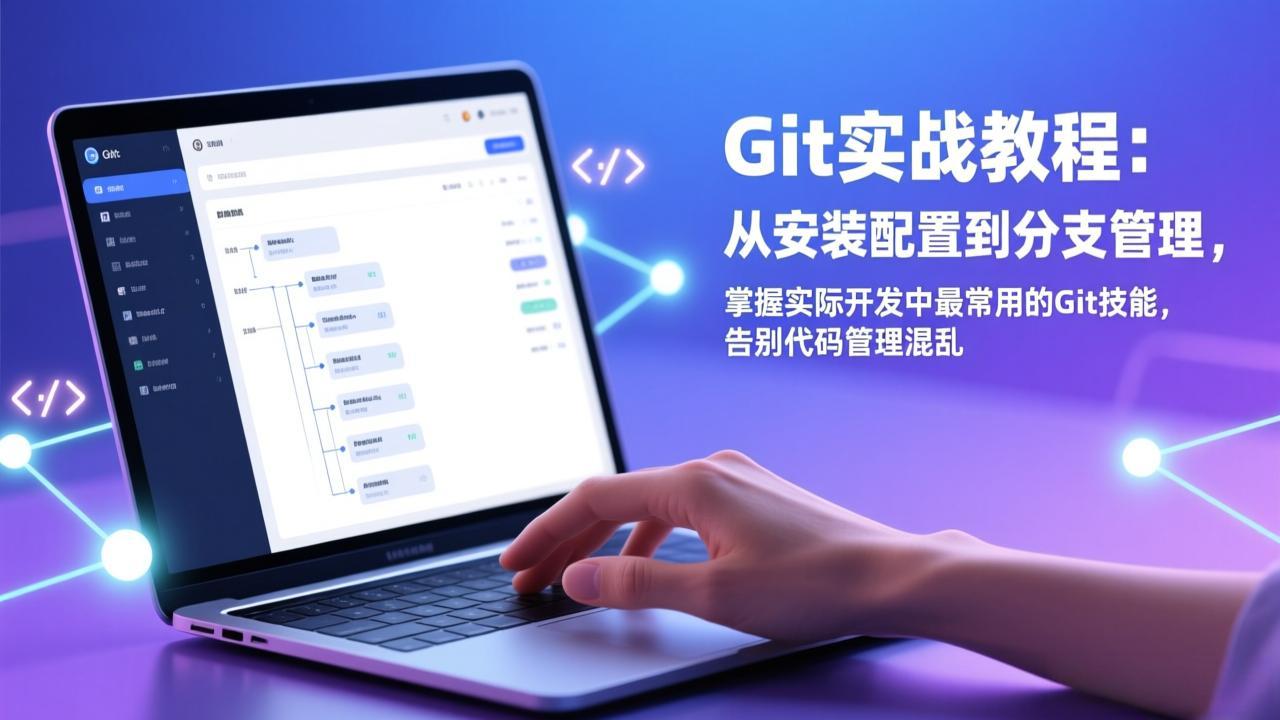 Git实战教程：从安装配置到分支管理，掌握实际开发中最常用的Git技能，告别代码管理混乱-墨痕微课