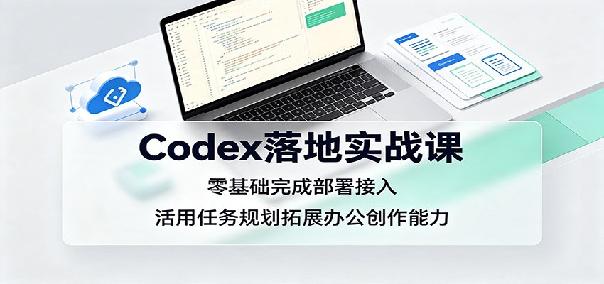 Codex落地实战课:零基础完成部署接入,活用任务规划拓展办公创作能力-墨痕微课
