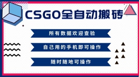 CSGO全自动搬砖，年底钱回家好项目，当天可拿到结果，新手小白轻松月入1W+【揭秘】-墨痕微课