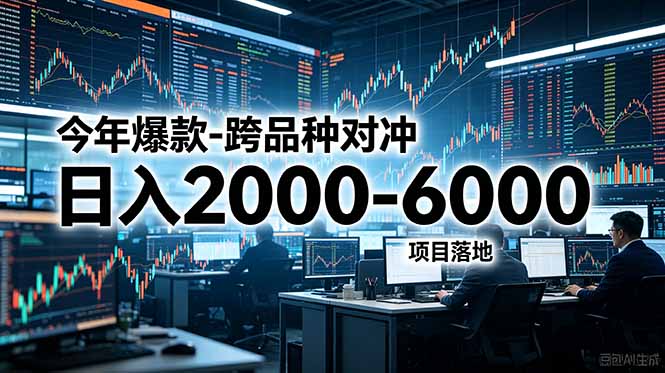 今年爆款-跨品种对冲日入2000-6000，项目落地！-墨痕微课