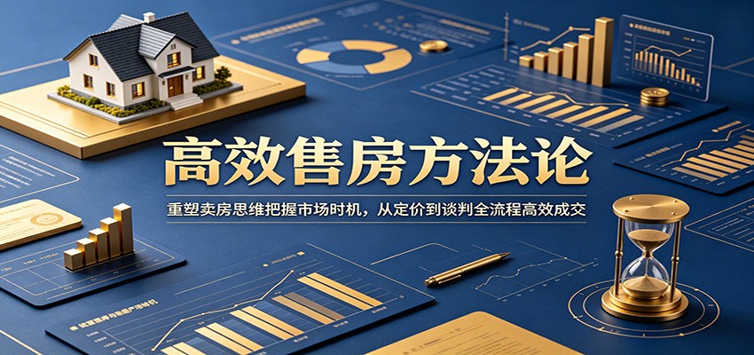 高效售房方法论：重塑卖房思维把握市场时机，从定价到谈判全流程高效成交-墨痕微课