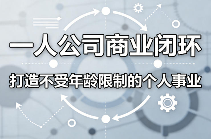 一人公司商业闭环，打造一份不受年龄限制的个人事业-墨痕微课