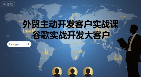 外贸主动开发客户实战课,谷歌实战开发大客户-墨痕微课