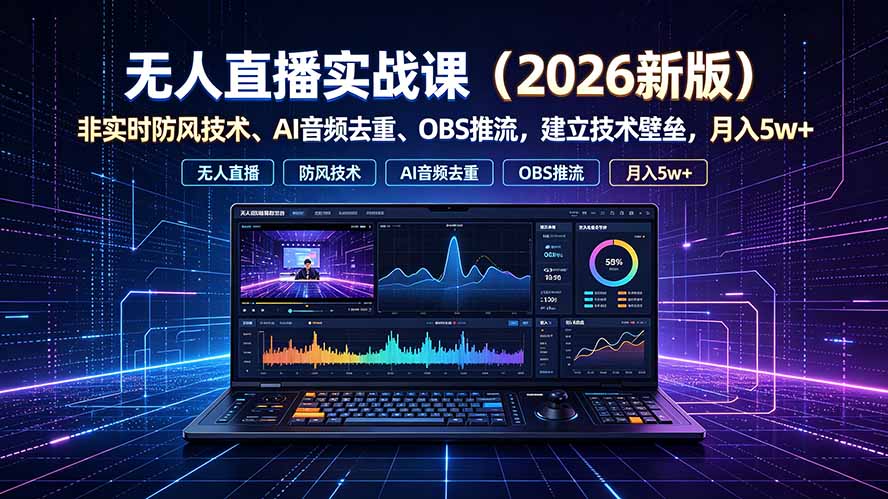 无人直播实战课(更新7月-墨痕微课