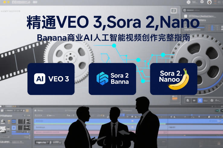 精通VEO 3,Sora 2,Nano Banana商业AI人工智能视频创作完整指南-墨痕微课