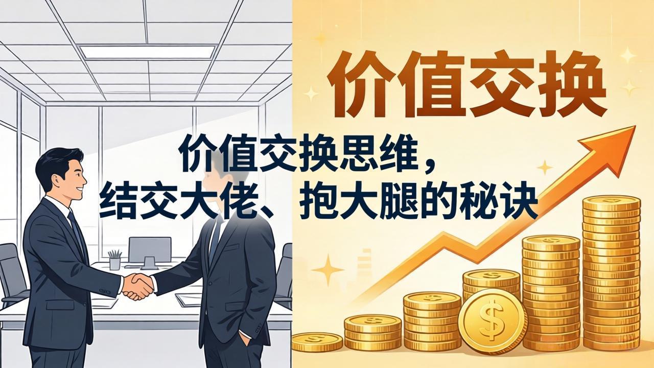 某付费文章：价值交换思维，结交大佬、抱大腿的秘诀-墨痕微课