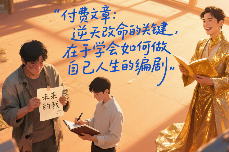 付费文章:逆天改命的关键,在于学会如何做自己人生的编剧-墨痕微课