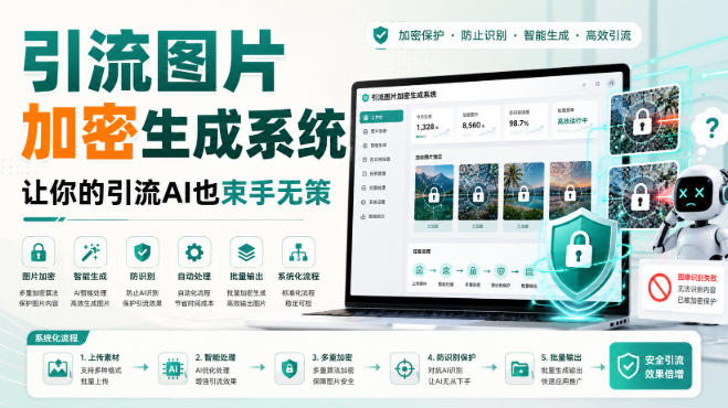引流图片加密生成系统,让你的引流AI也束手无策-墨痕微课