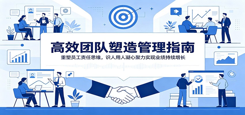 高效团队塑造管理指南：重塑员工责任思维，识人用人凝心聚力实现业绩持续增长-墨痕微课