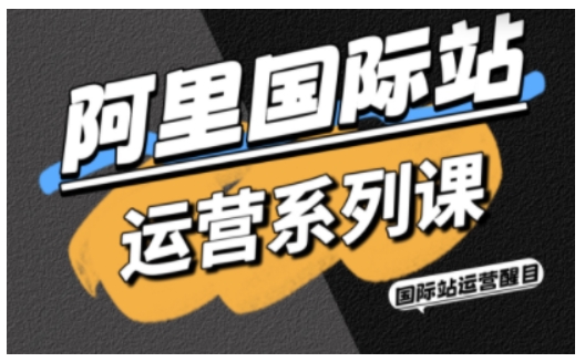 阿里国际站运营系列课，涵盖精准引流、直通车与全站推实战SOP，搭配AI效率工具包与高阶增长玩法(更新)-墨痕微课