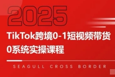 TikTok跨境0-1短视频带货,系统拆解TikTok跨境带货全链路,实现跨境可持续盈利-墨痕微课